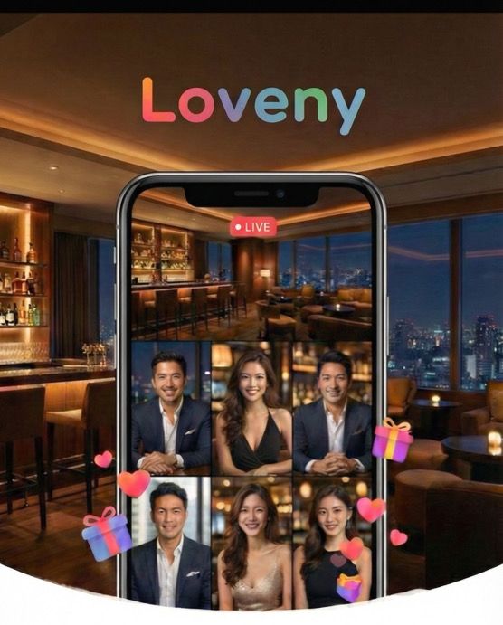 4対4のオンライン合コン画面